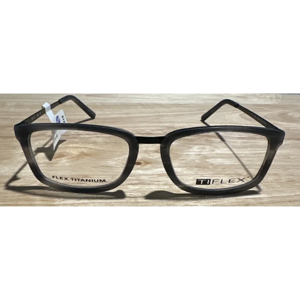 MINI EYEWEAR 765006 30/ GRAY HORN 53-18-140 FLEX HINGE EYEGLASSES “M40